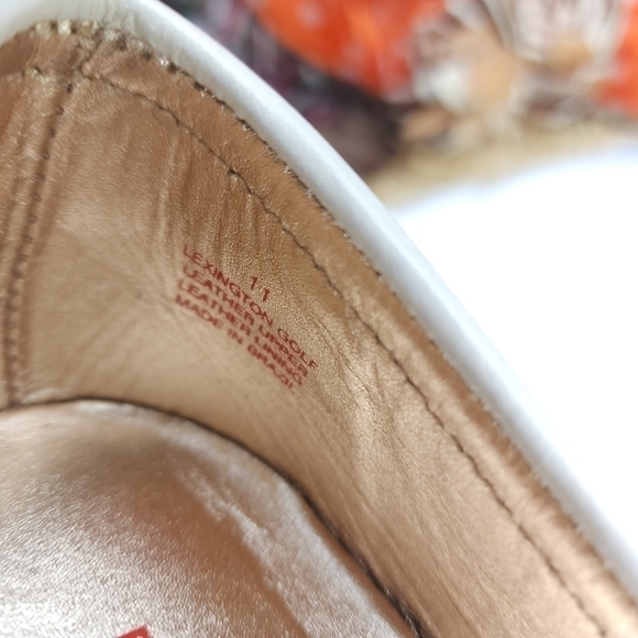 🔴 Marc Joseph Lexington Leather Tan Cream Women's Golf Loafer Sz 11 - Picture 11 of 11